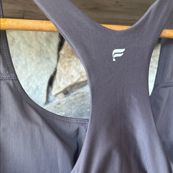 Fabletics Sport Short Onesie Charcoal Romper Women’s size Medium. - Picture 7 of 16